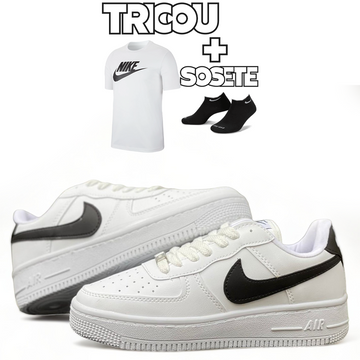 AF1 Low Alb-Negru